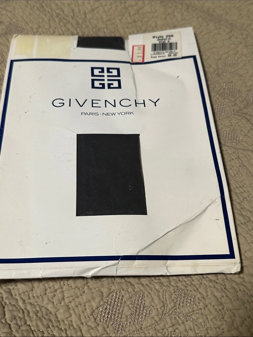 VTG new Givenchy stockings graphite color size A